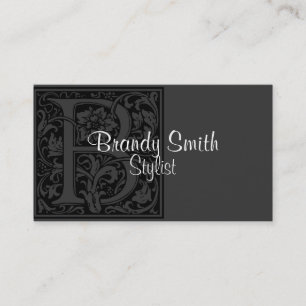 Carte De Visite Lettre vintage "B"