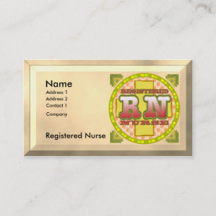 Carte De Visite Lettres croisées infirmière de la RN