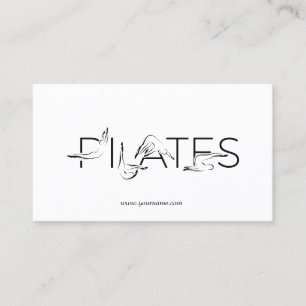 Carte De Visite Lettres Pilates Instructor Pilates