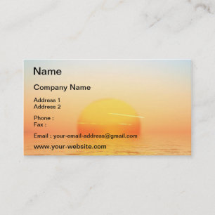 Carte De Visite Lever de soleil