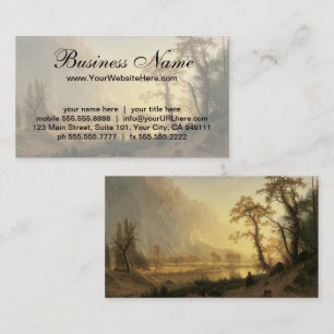 Carte De Visite Lever de soleil, vallée de Yosemite par Albert Bie