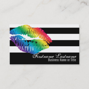 Carte De Visite Lèvres d'arc-en-ciel sur Bizcards fait sur