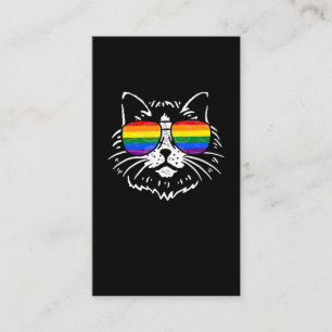 Carte De Visite LGBTQ Pride Arc-en-ciel Couleurs de soleil coloré