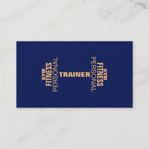 Carte De Visite L'haltère de l'orange bleue de mots éditent