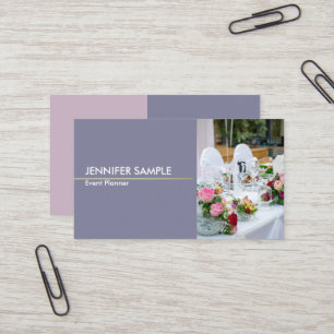 Carte De Visite L'harmonique élégant moderne colore l'événemen