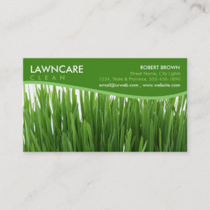 Carte De Visite L'herbe de jardinier d'aménagement nettoient la