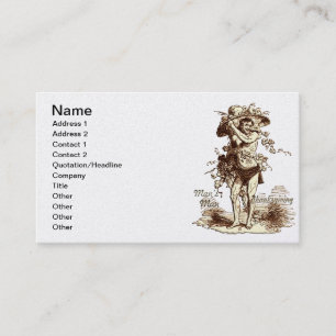 Carte De Visite L'Homme Thanksgiving
