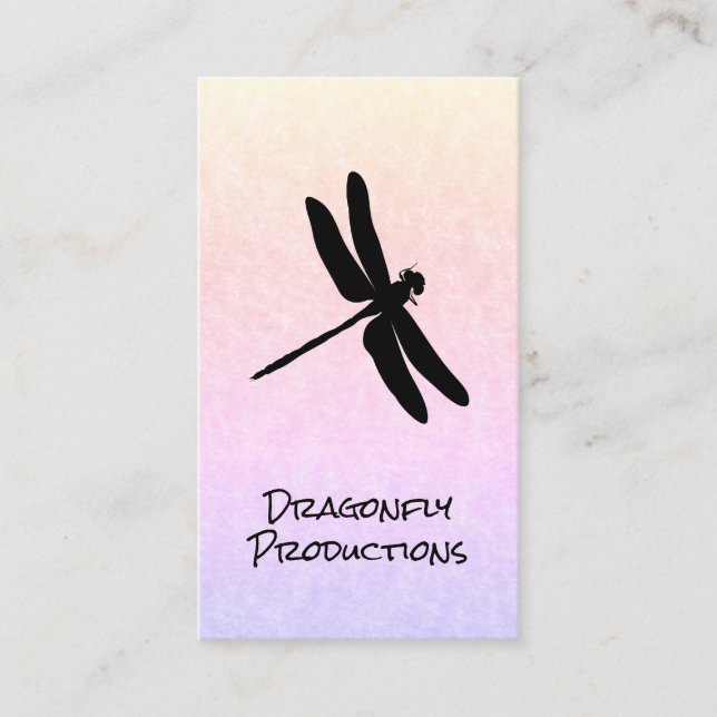 Carte De Visite Libellule | Design moderne (Devant)
