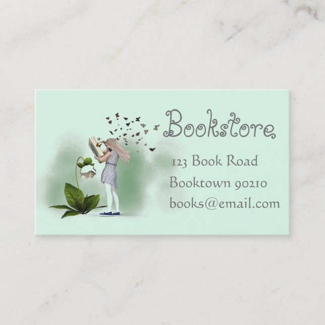 Carte De Visite Librairie, librairie pour enfants ou livres en lig (Devant)
