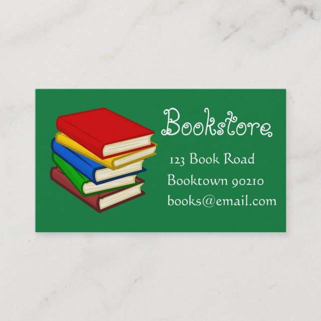 Carte De Visite Librairie, librairie pour enfants ou livres en lig (Devant)