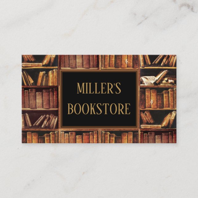 Carte De Visite Librairie (personnalisable) (Devant)