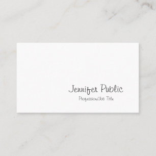 Carte De Visite Libre-main Script Creative Minimaliste tendance Pl