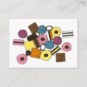 Carte De Visite Licorice Allsports Candies Candy Shop Sweet Foodie