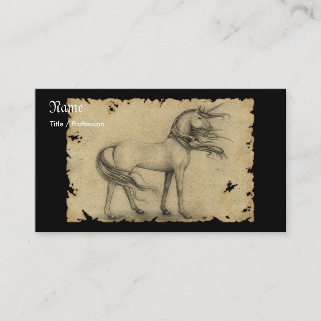 Carte De Visite Licorne (Devant)
