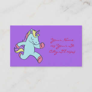 Carte De Visite Licorne bleue courant Thunder_Cove Thunder_Cove
