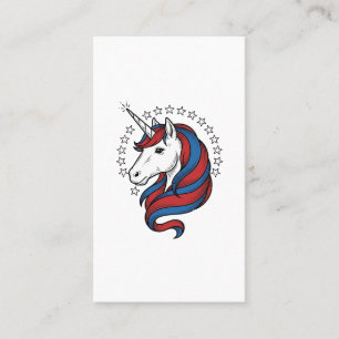 Carte De Visite Licorne patriotique dessin vectoriel gravure vinta