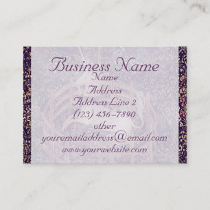 Carte De Visite Licorne vintage dans la voiture d'affaires de