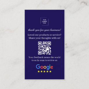 Carte De Visite Lien de révision de code QR Style de commentaires