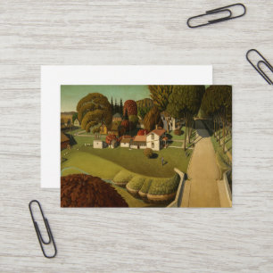 Carte De Visite Lieu de naissance d'Herbert Hoover par Grant Wood