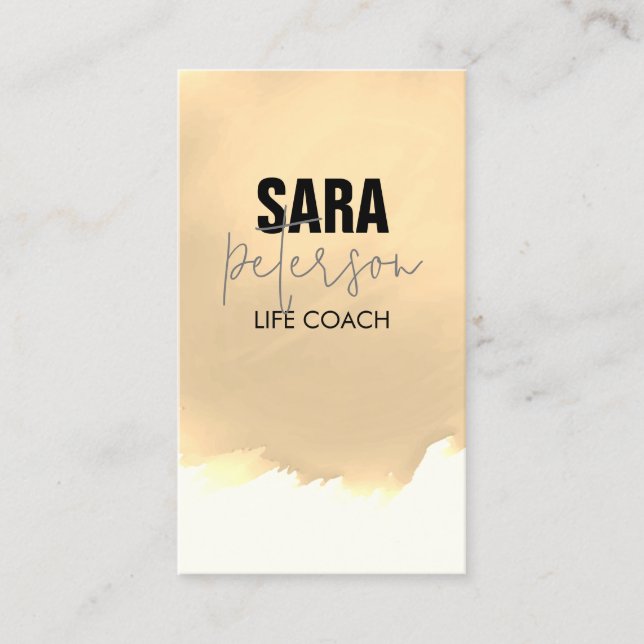 Carte De Visite Life Coach amélioration personnelle (Devant)