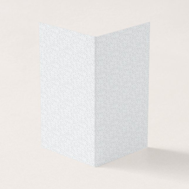 Carte De Visite Light Gray Geometric Floral Pattern (Extérieur)