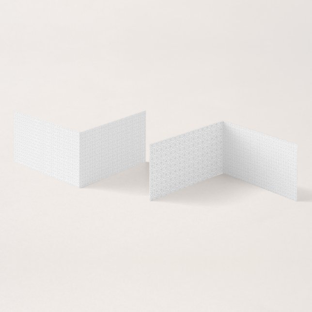 Carte De Visite Light Grey Geometric Tile Pattern (Intérieur et extérieur)