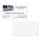 Ligne Bleue Mince Drapeau Agent de police