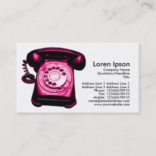 Carte De Visite Ligne d'assistance téléphonique - Crimson