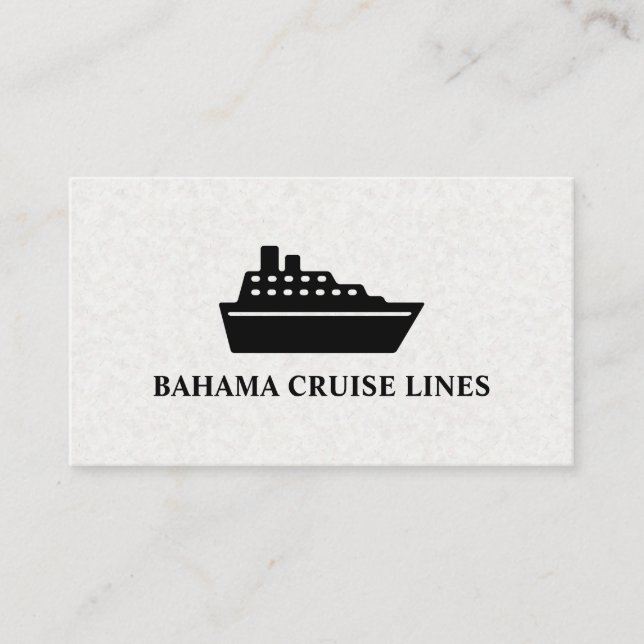 Carte De Visite Ligne de croisière | Expédié (Devant)
