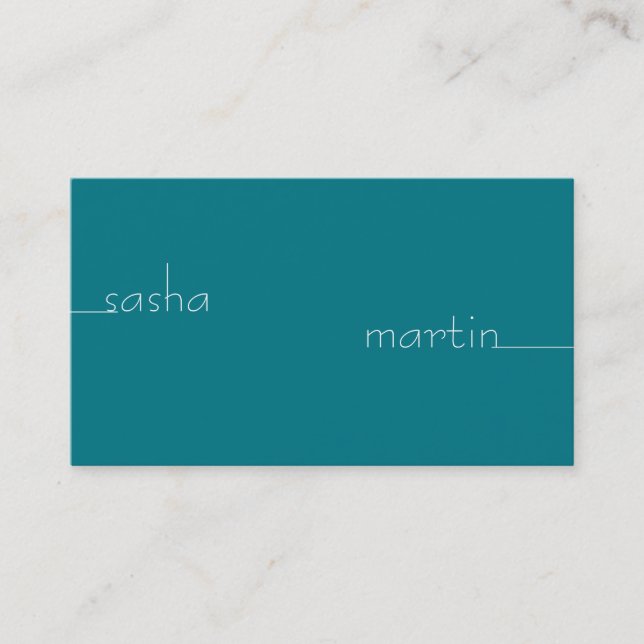 Carte De Visite Ligne simple vers texte (certain) (Devant)