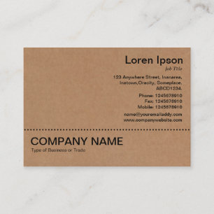 Carte De Visite Ligne v2 - Noir - Carton