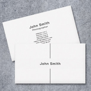 Carte De Visite Ligne verticale, minimaliste