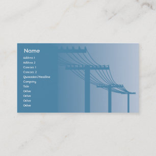 Carte De Visite Lignes à  haute tension - affaires