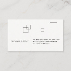 Carte De Visite Lignes minimalistes et Carrés