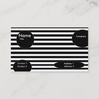 Carte De Visite lignes modernes (noir)