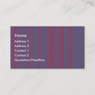 Carte De Visite Lignes rouges et bleues foncées
