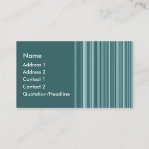 Carte De Visite Lignes vertes