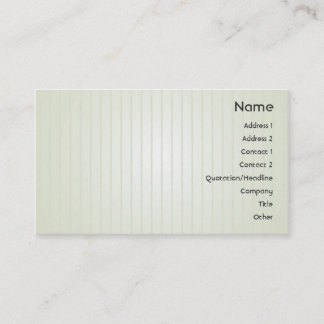 Carte De Visite Lignes Vertes - affaires