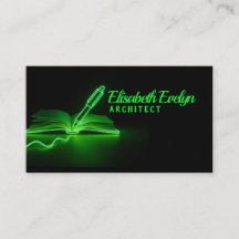 Lignes vertes de création : stylo et livre