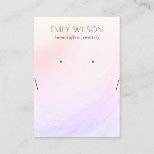Carte De Visite Lilac Blush Holographique Elevage Écran de collie