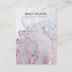 CARTE DE VISITE LILAC MAUVE AGATE MARBRE STUD ÉCRAN ÉCRAN