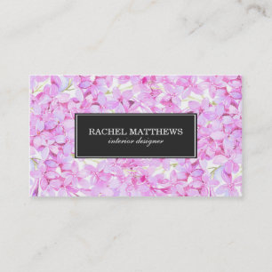Carte De Visite Lilas mauve-clair professionnels
