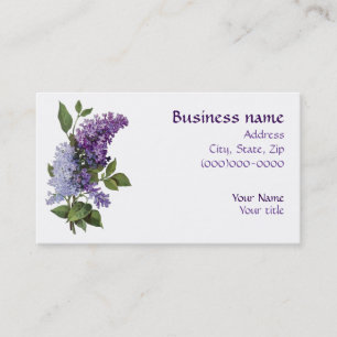 Carte De Visite Lilas vintages