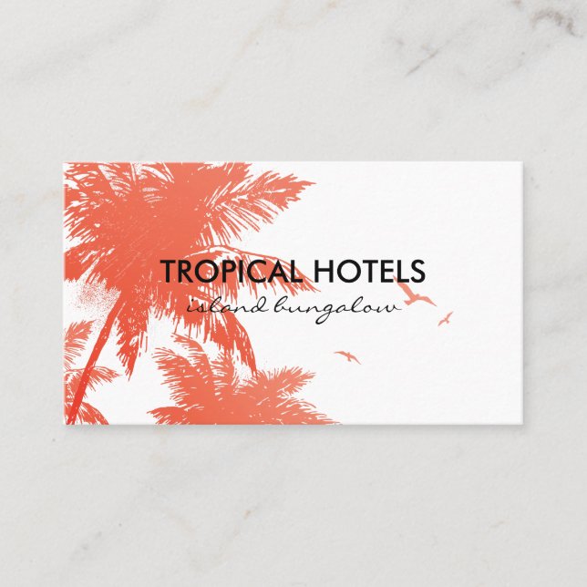 Carte De Visite L'île tropicale (Devant)