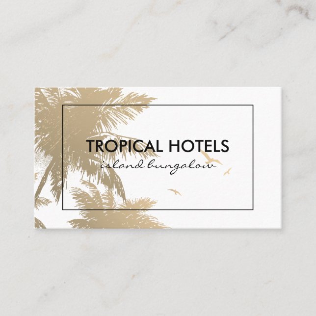 Carte De Visite L'île tropicale (Devant)
