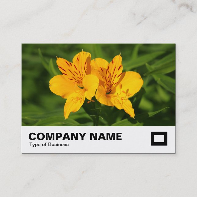 Carte De Visite Lilies péruviennes (Devant)