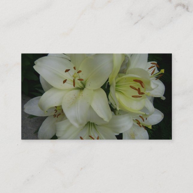 Carte De Visite Lillies - horticulteurs - aménagement (Devant)