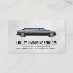 Carte De Visite Limo d'étirement noir