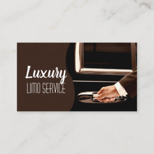 Carte De Visite Limo Service Driver, Cab, Taxi Business Card