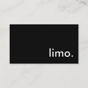 Carte De Visite limousine